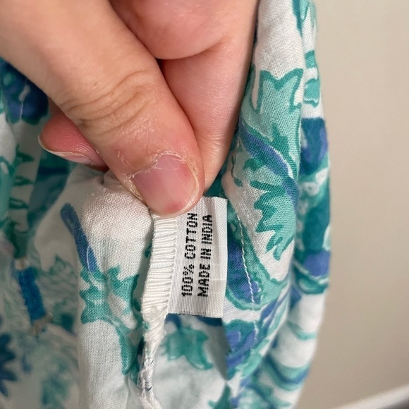 Roberta Roller Rabbit Paisley Tunic XS Cotton Made in India - Picture 4 of 8